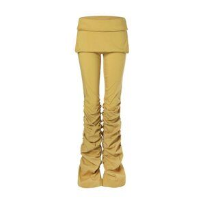 CSFC Yellow Ruched Flare Pants
